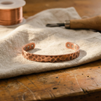 Calder's Furrow Copper Bracelet