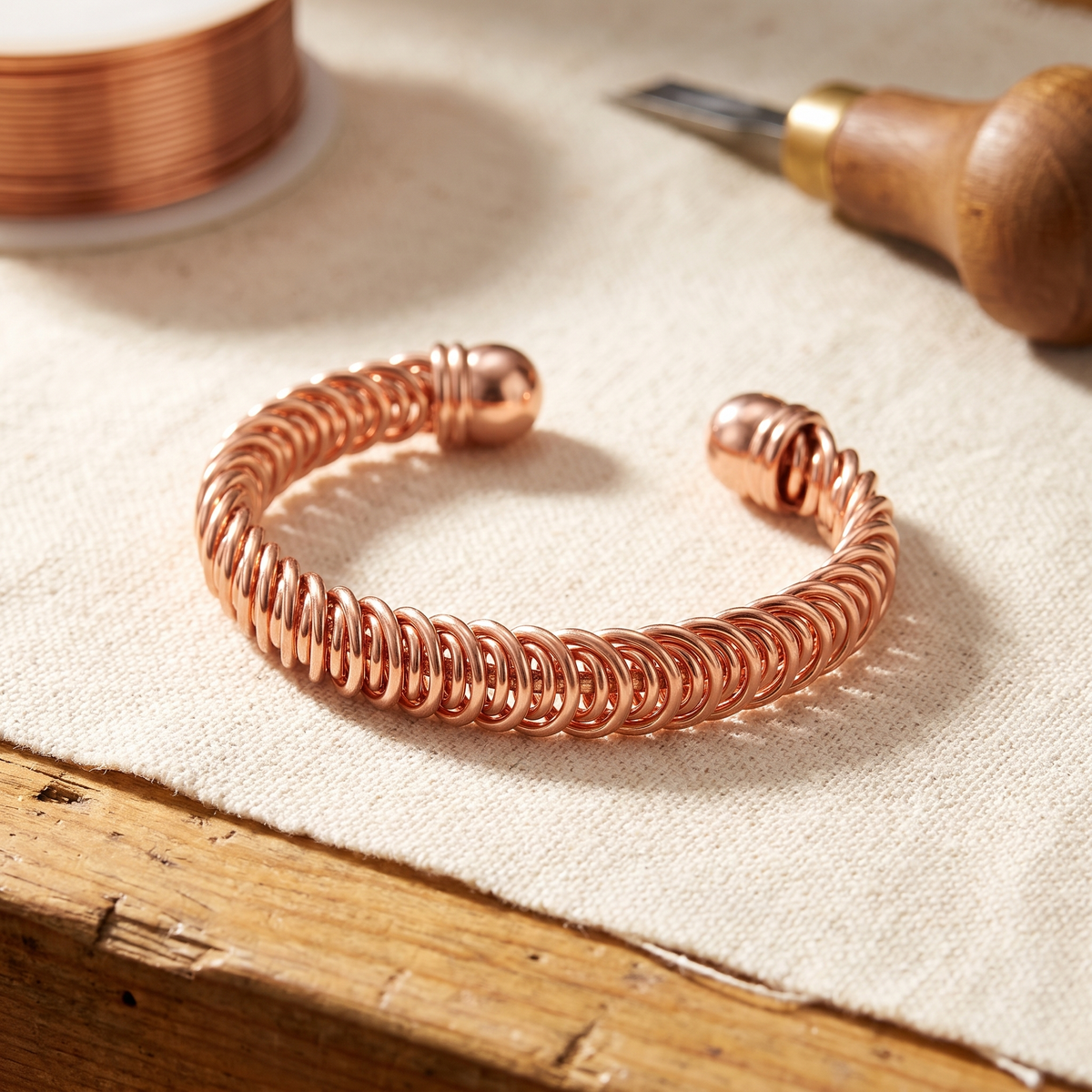 Calder's Gust Copper Bracelet
