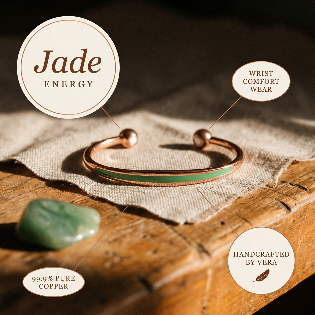 Calder's Jade Copper Bracelet