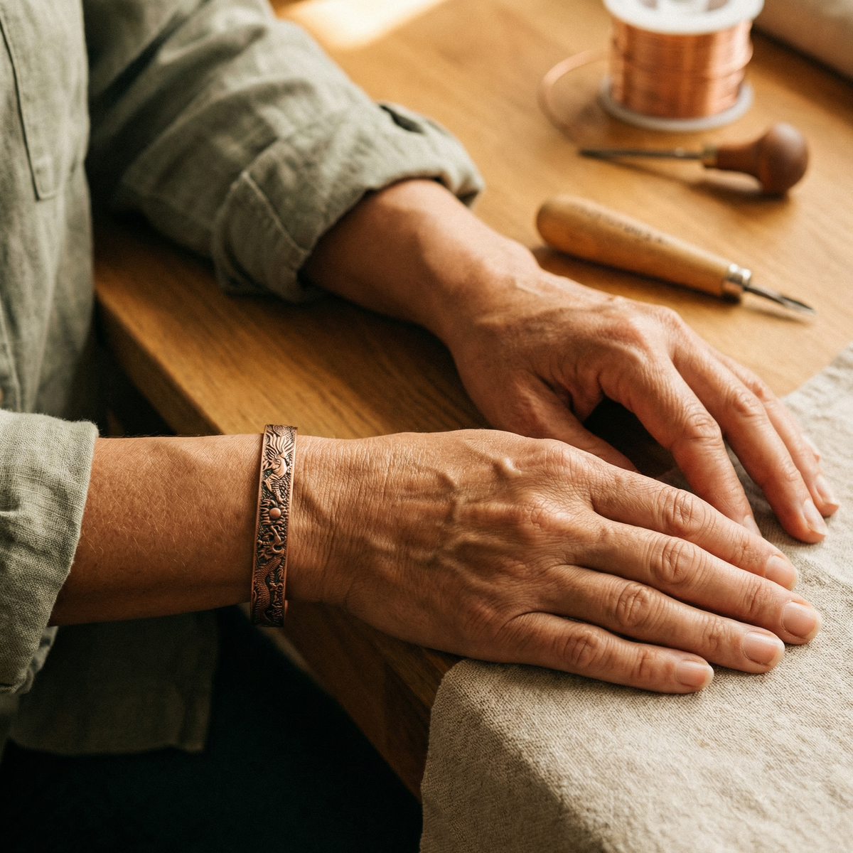 Calder's Loam Copper Bracelet