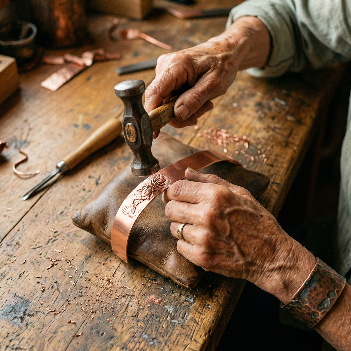 Calder's Loam Copper Bracelet