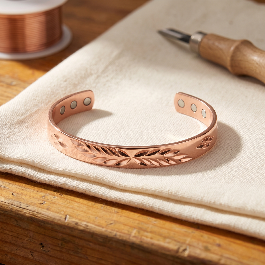 Calder's Lunar Copper Bracelet