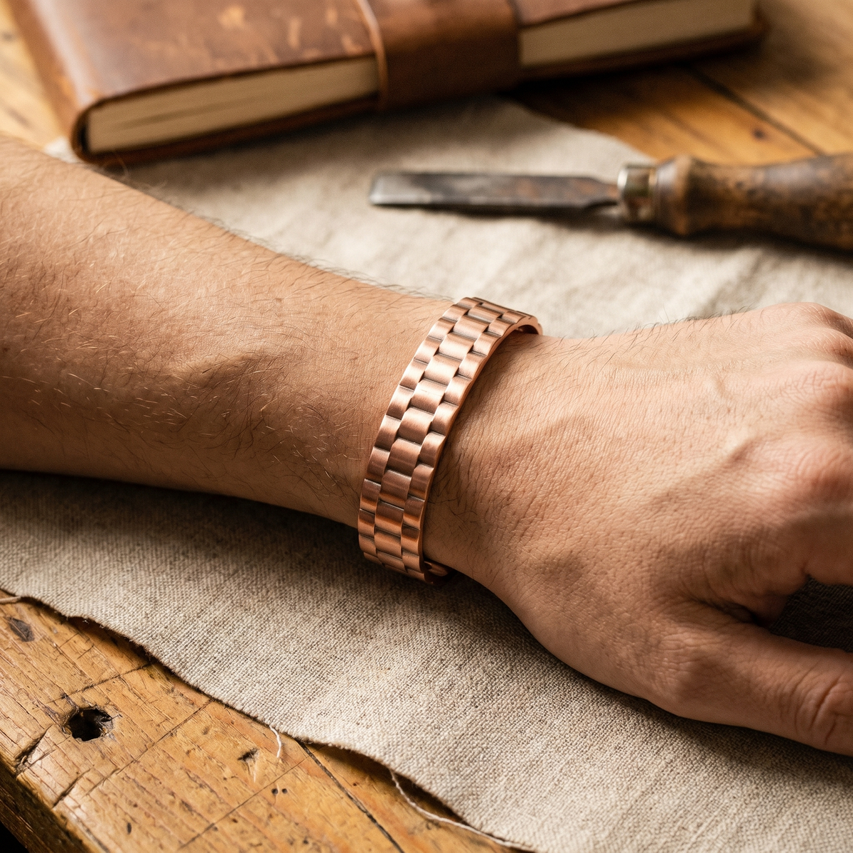 Calder's Ore Men's Copper Bracelet