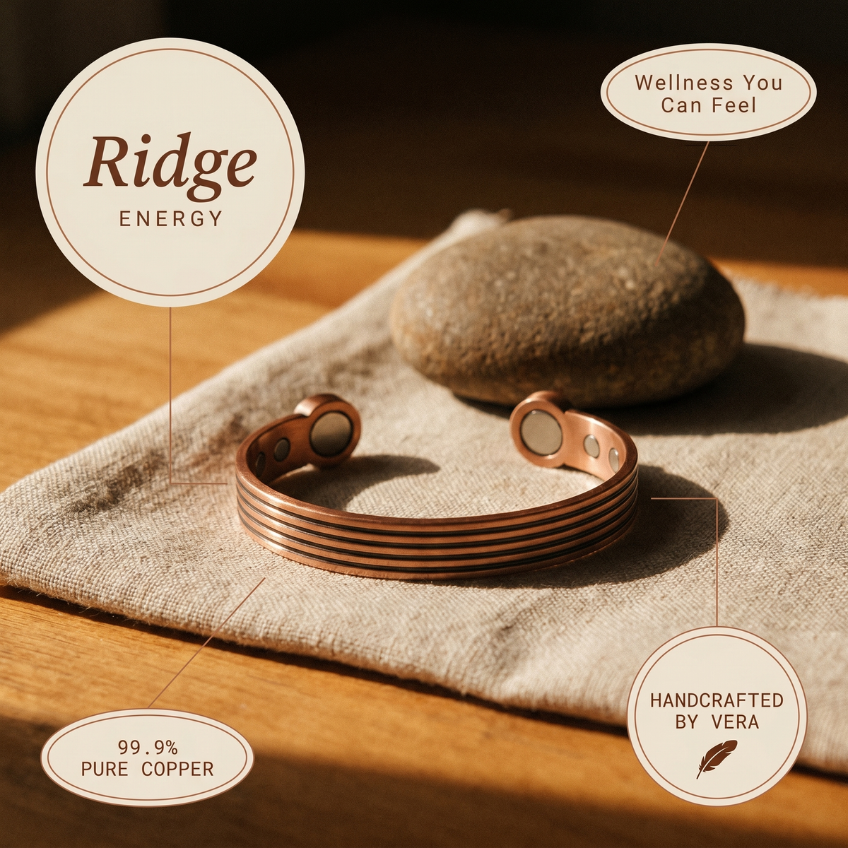 Calder's Ridge Copper Bracelet