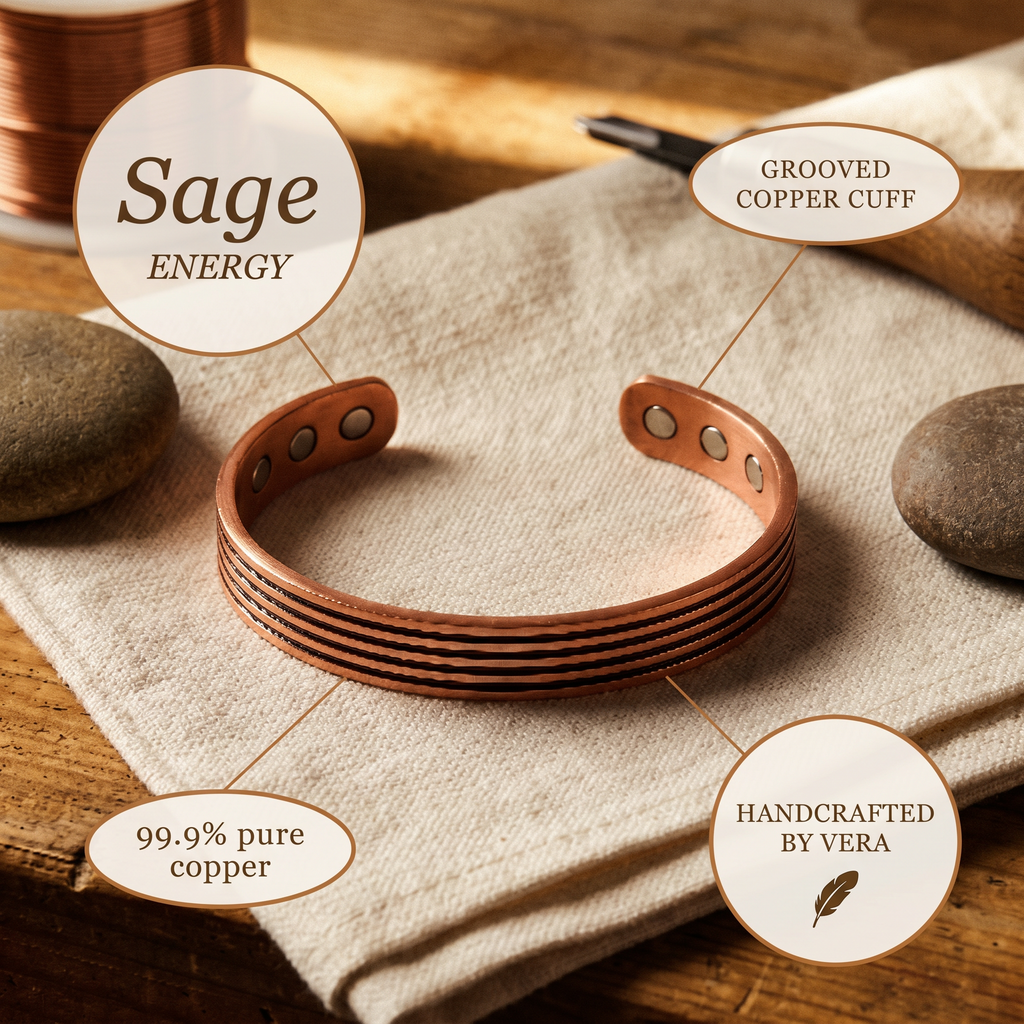 Calder's Sage Copper Bracelet