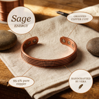 Calder's Sage Copper Bracelet