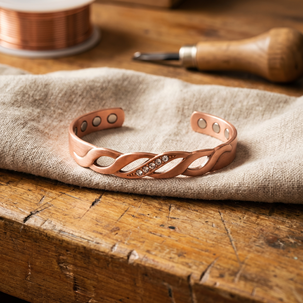 Calder's Seam Copper Bracelet