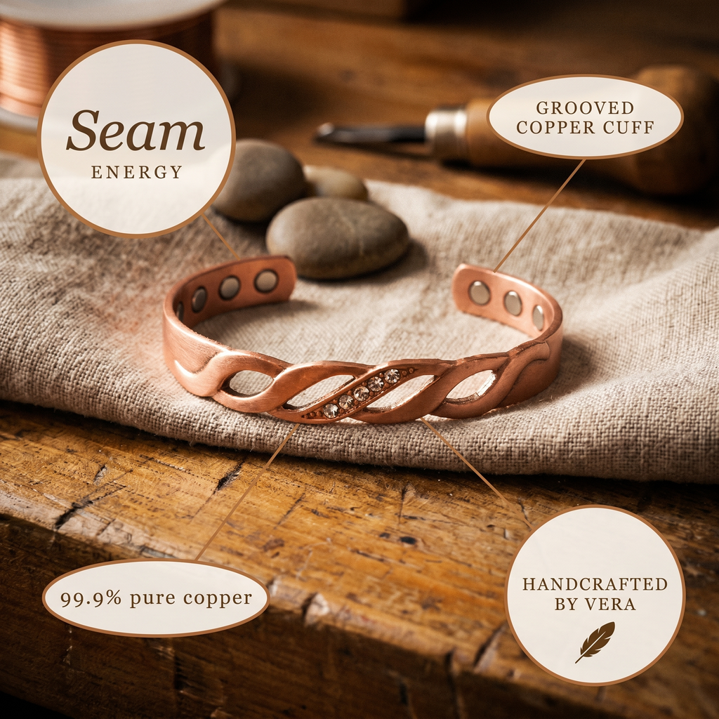 Calder's Seam Copper Bracelet