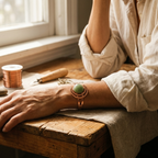 Calder's Sphere Green Copper Bracelet