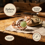 Calder's Sphere Green Copper Bracelet