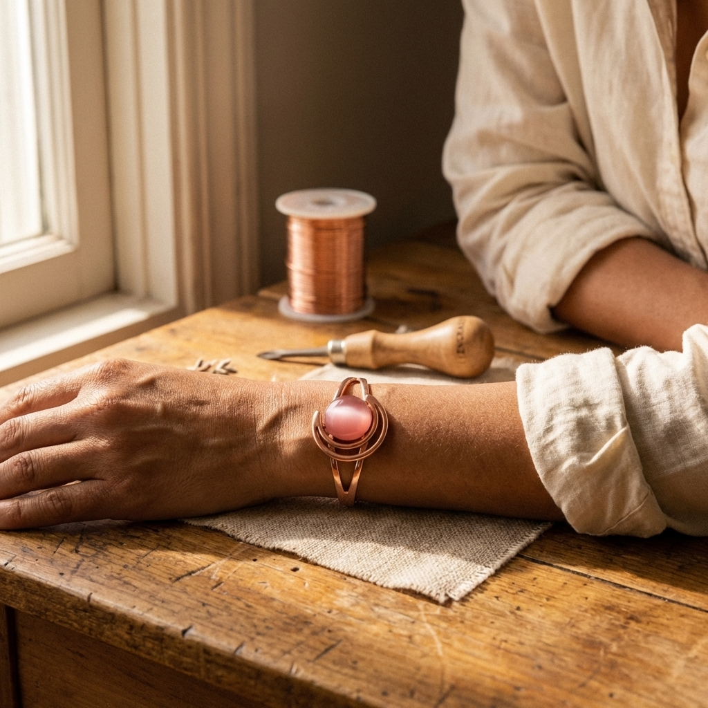Calder's Sphere Pure Copper Bracelet