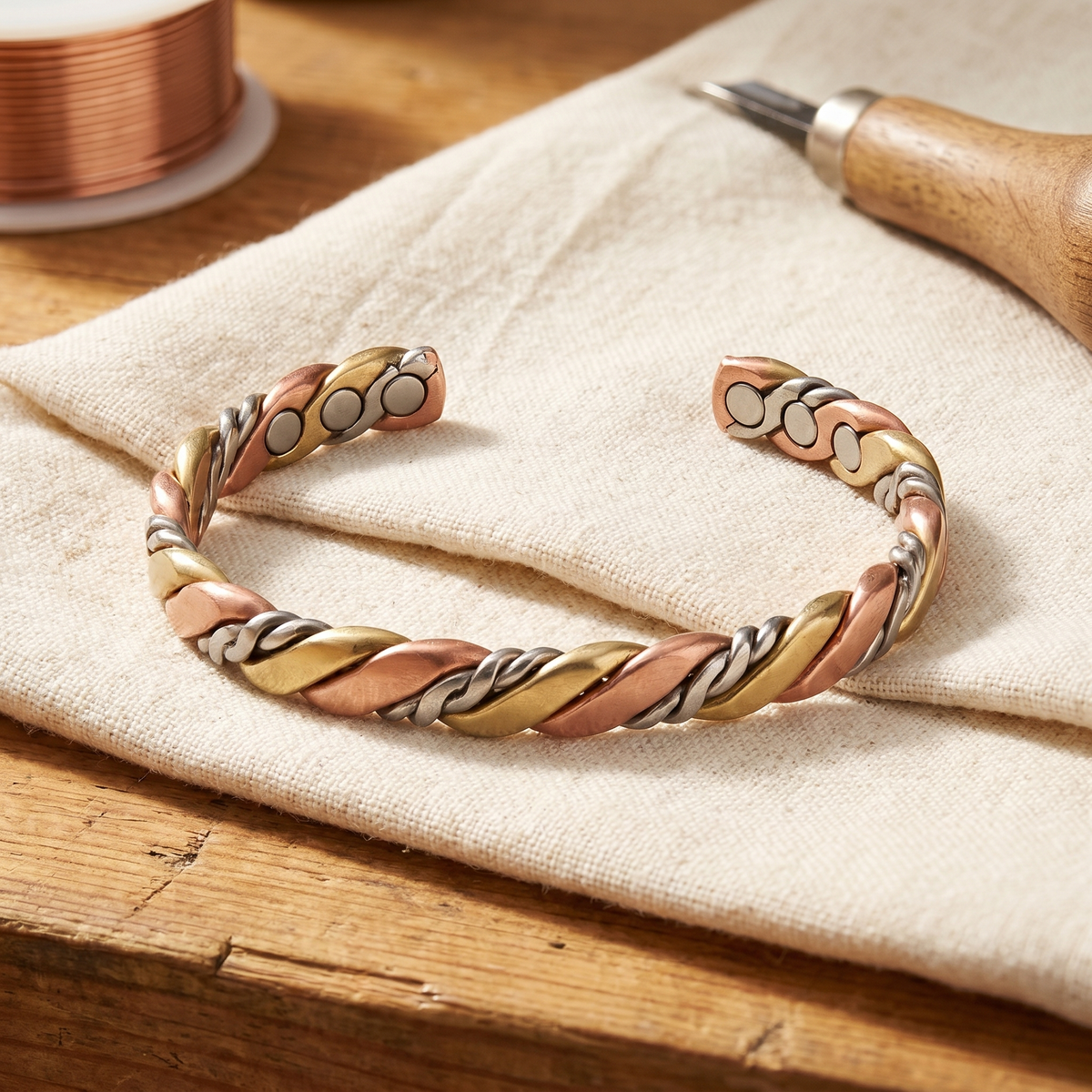 Calder's Stone Copper Bracelet