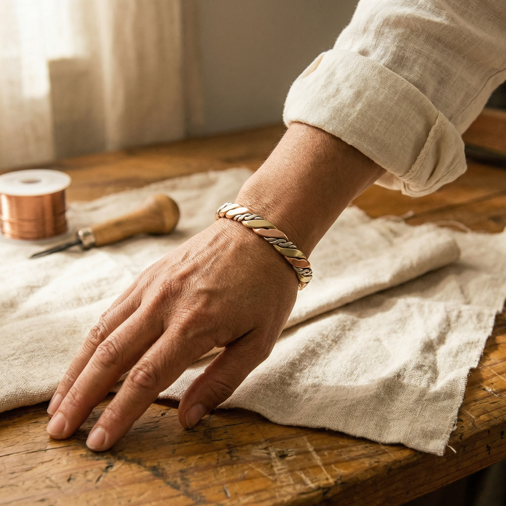 Calder's Stone Copper Bracelet