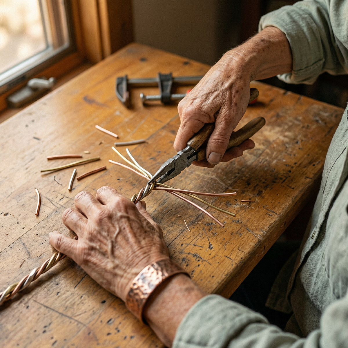 Calder's Stone Copper Bracelet