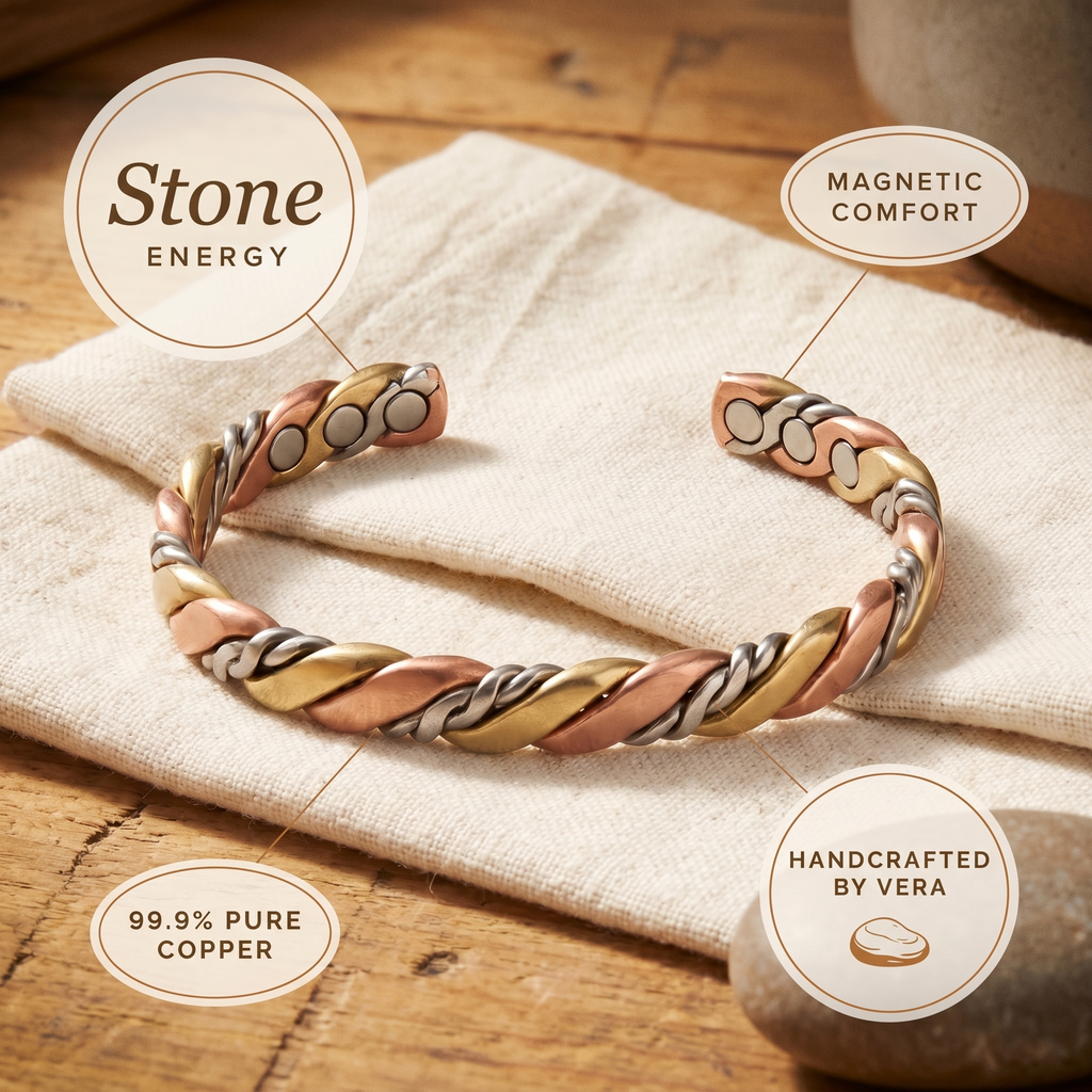 Calder's Stone Copper Bracelet