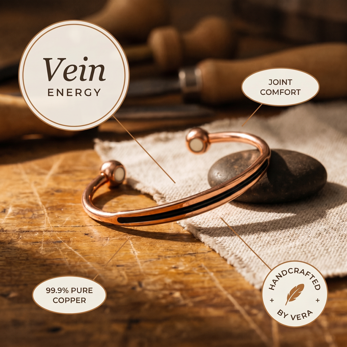 Calder's Vein Copper Bracelet
