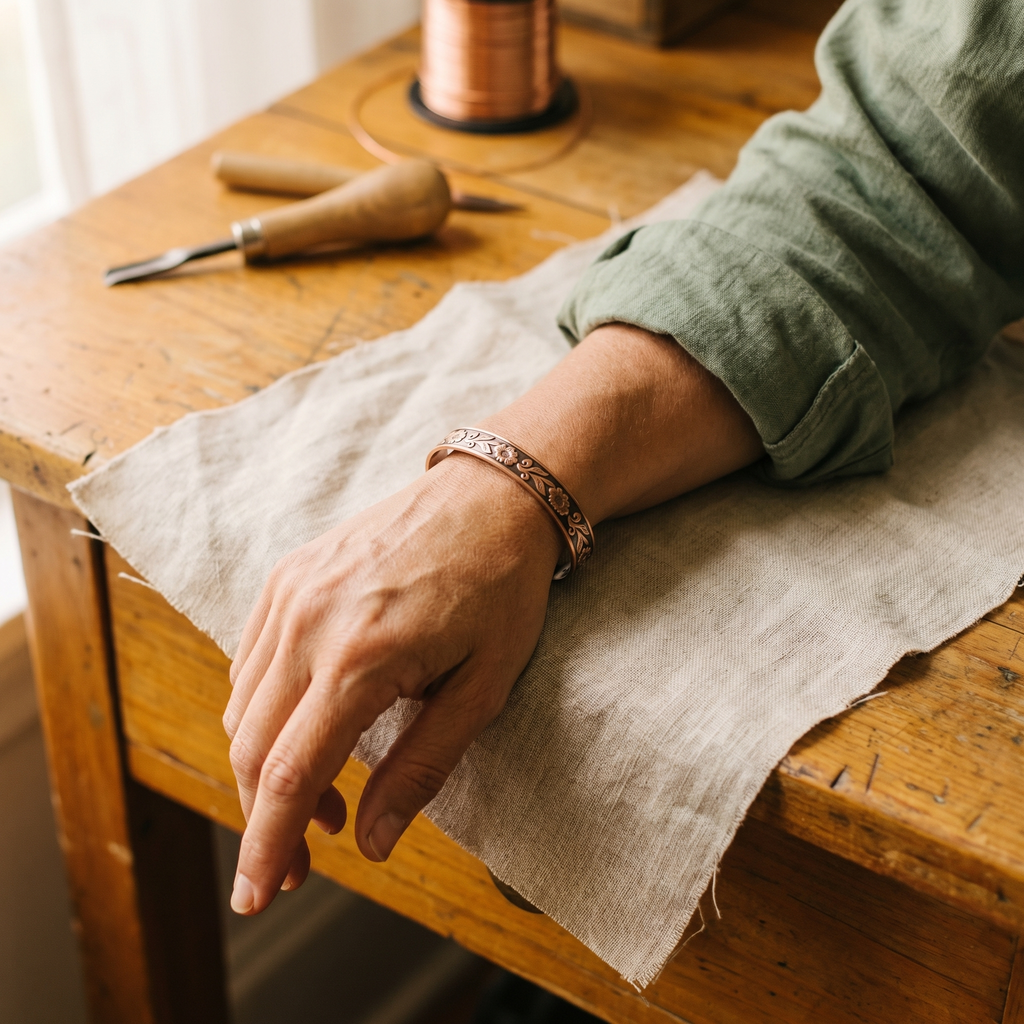 Calder's Vine Copper Bracelet