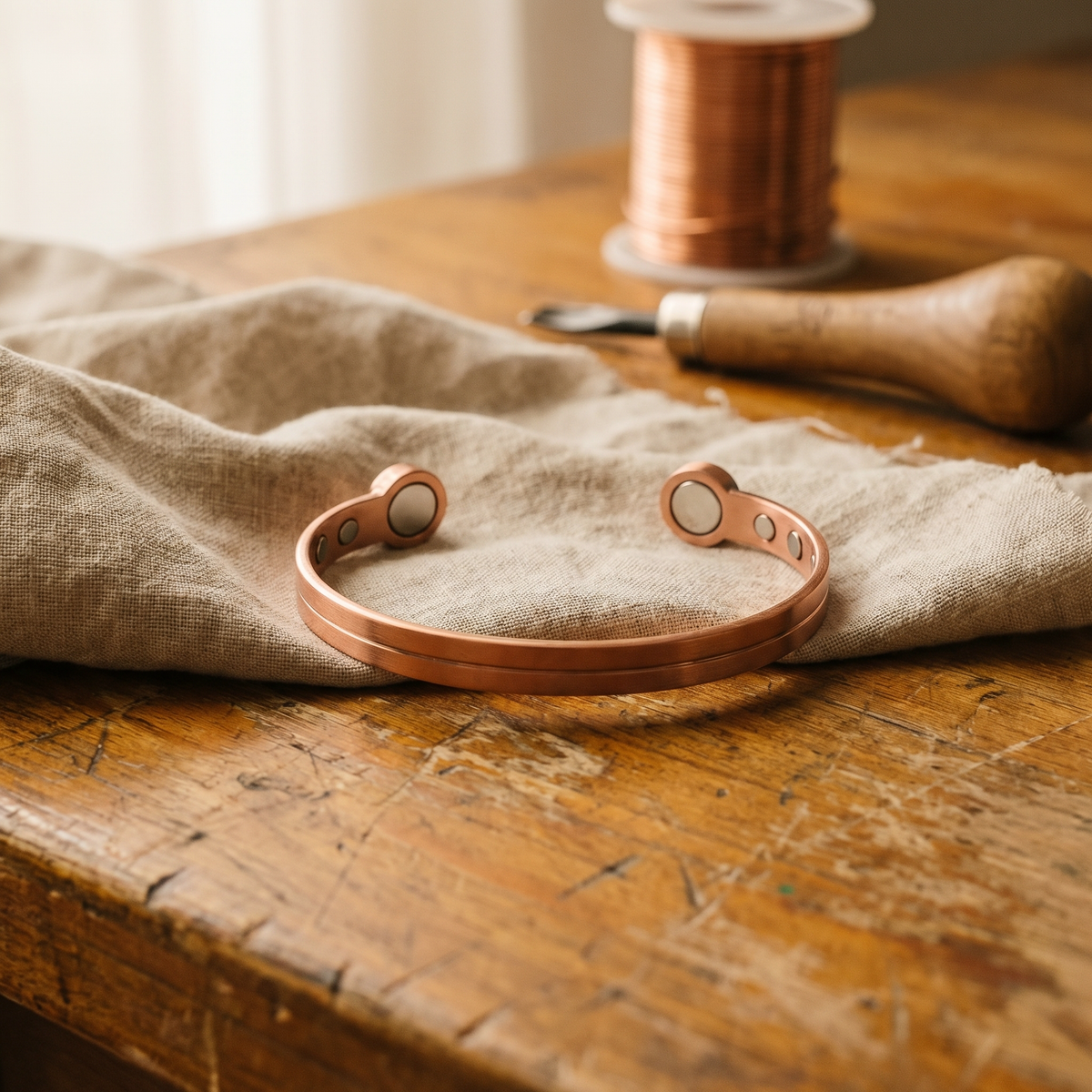 Calder's Wick Copper Bracelet