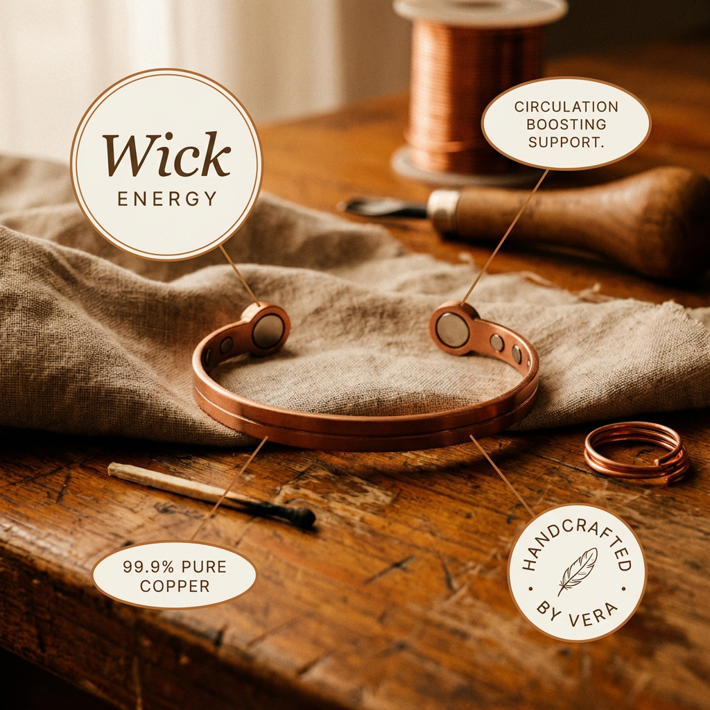 Calder's Wick Copper Bracelet