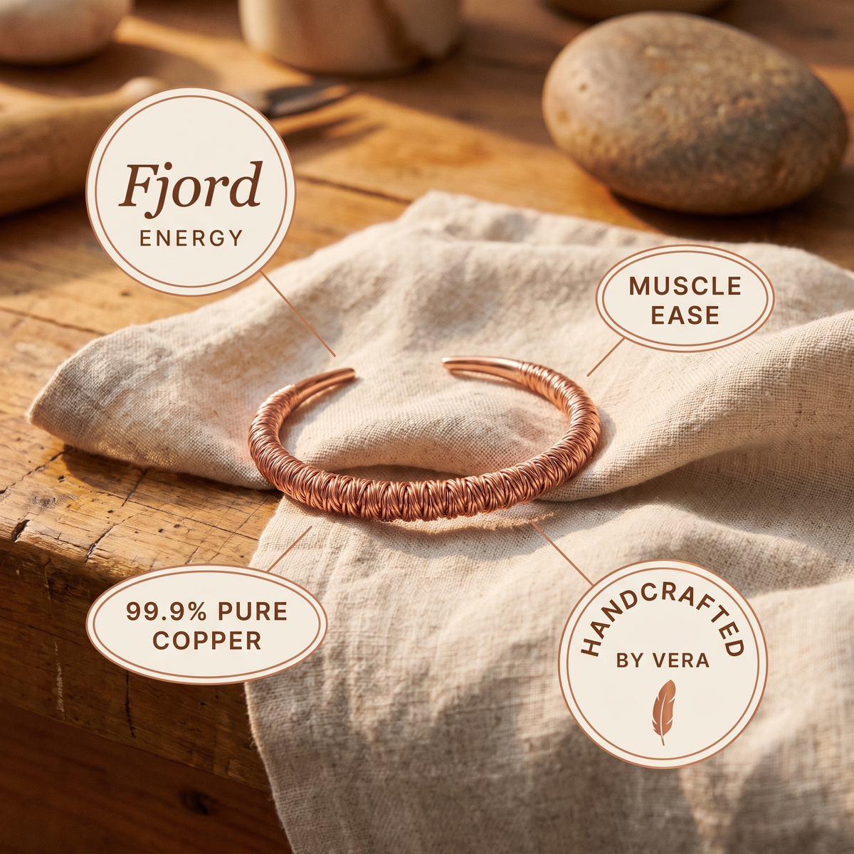 Calder's Fjord Copper Cuff