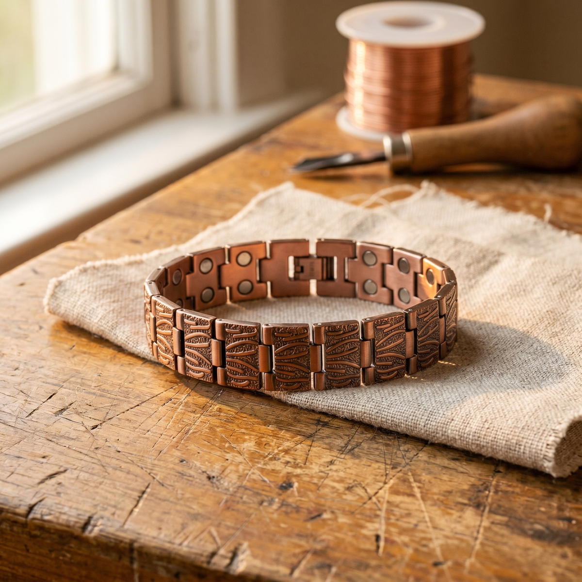 Calder's Grit Men's Copper Bracelet