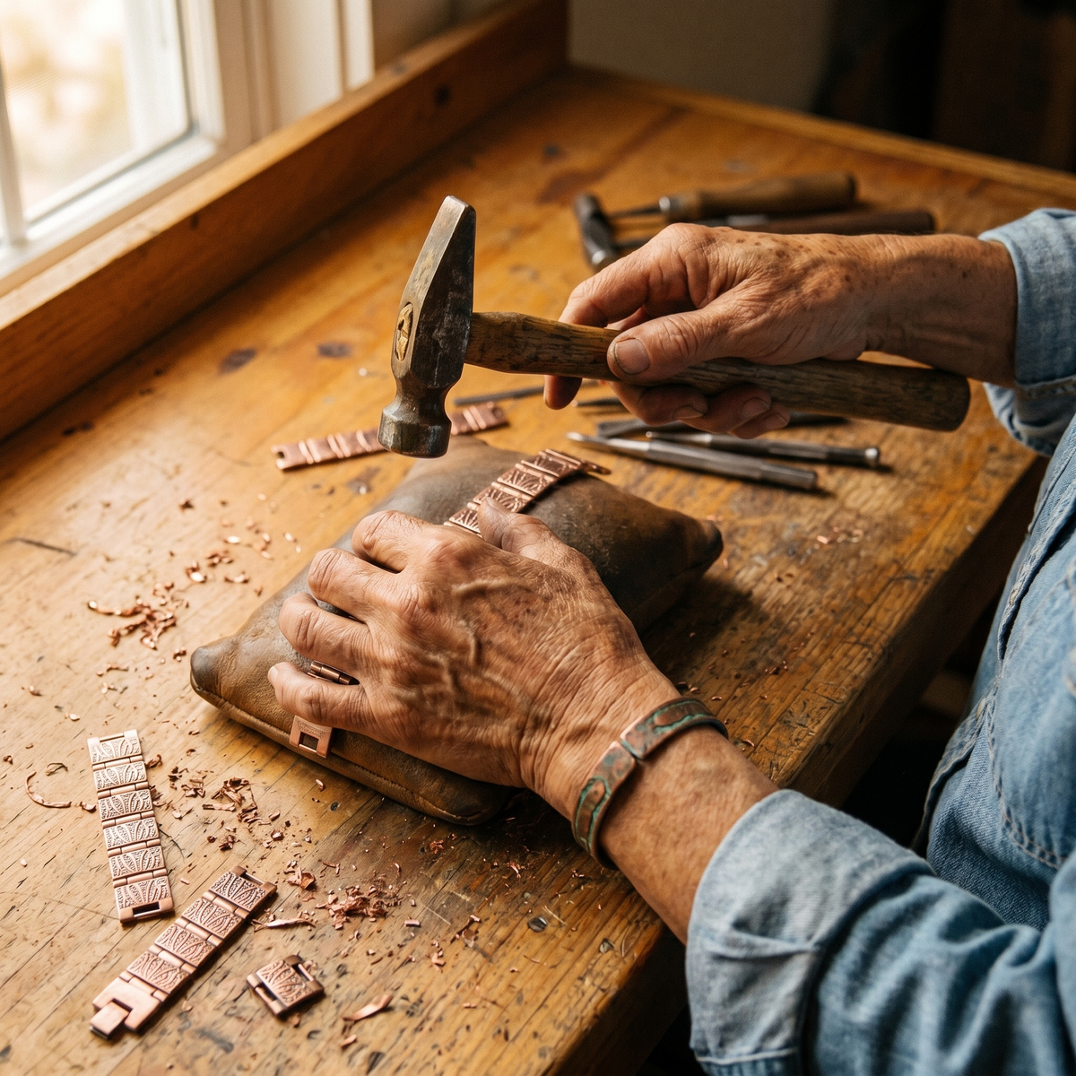 Calder's Grit Men's Copper Bracelet