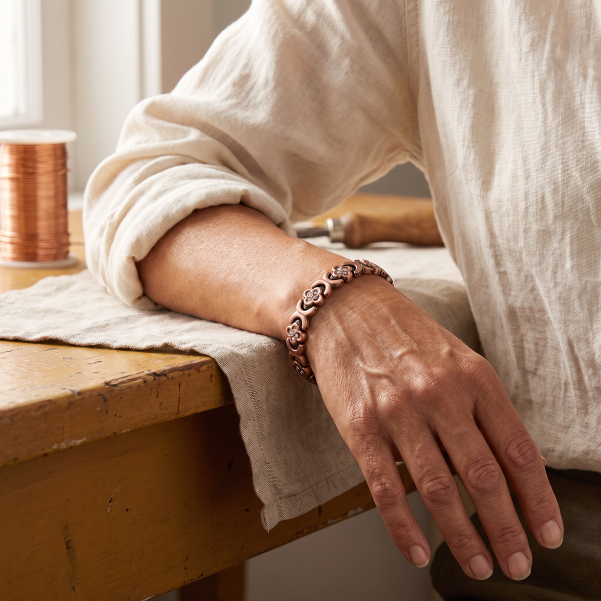 Calder's Keel Copper Bracelet