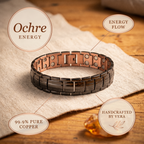 Calder's Ochre Men's  Copper Bracelet