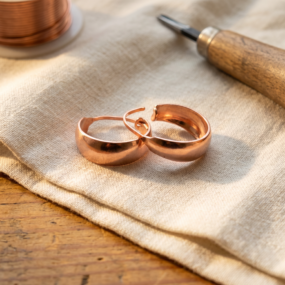 Calder's Dell Copper Earrings