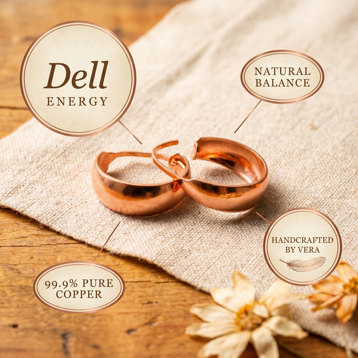 Calder's Dell Copper Earrings