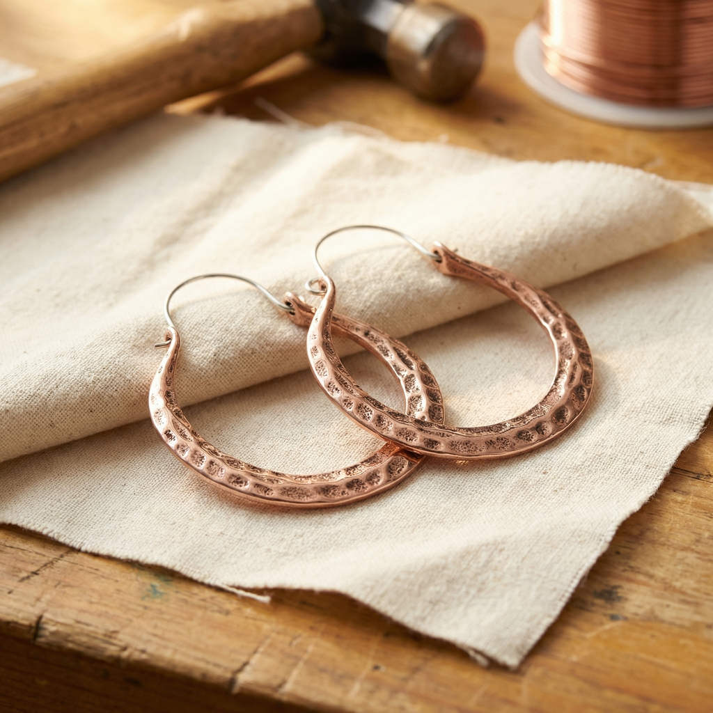 Calder's Ember Copper Earrings