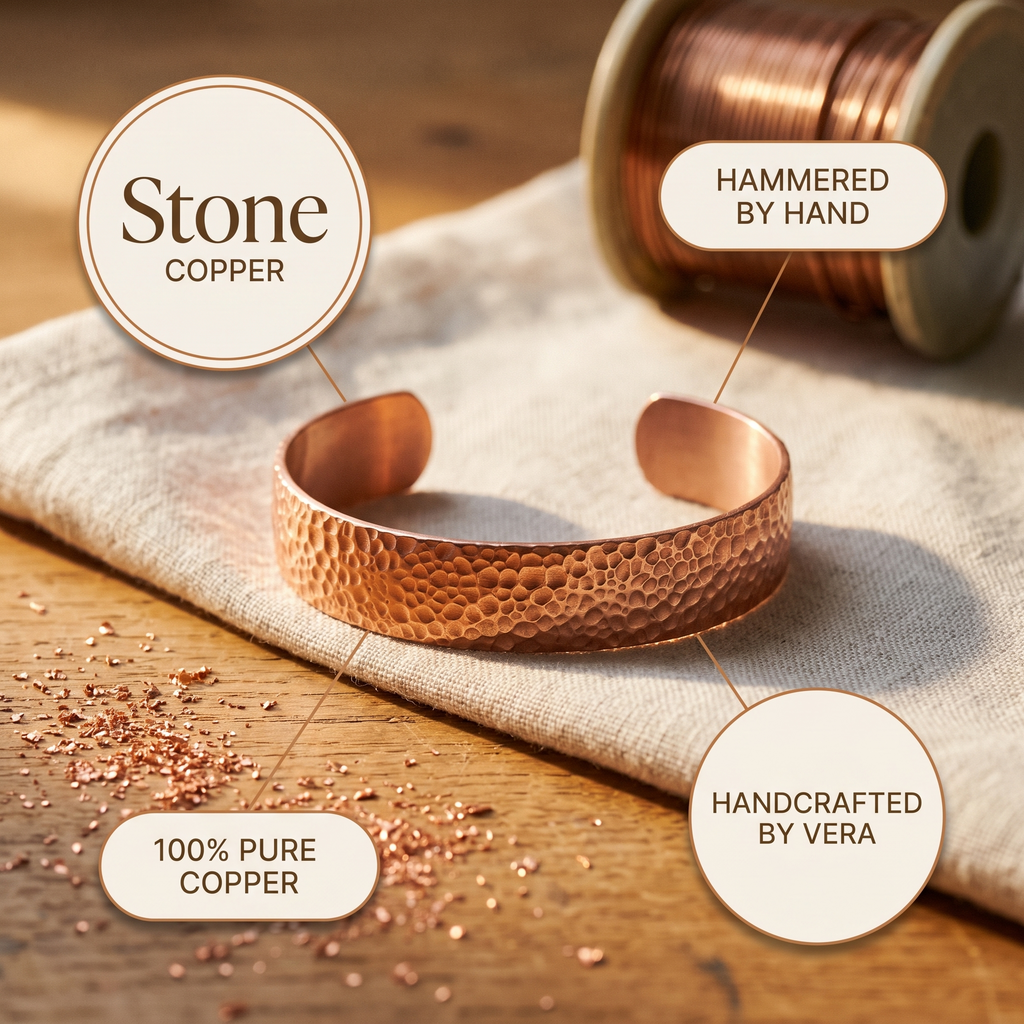 Calder's Moon Copper Bracelet