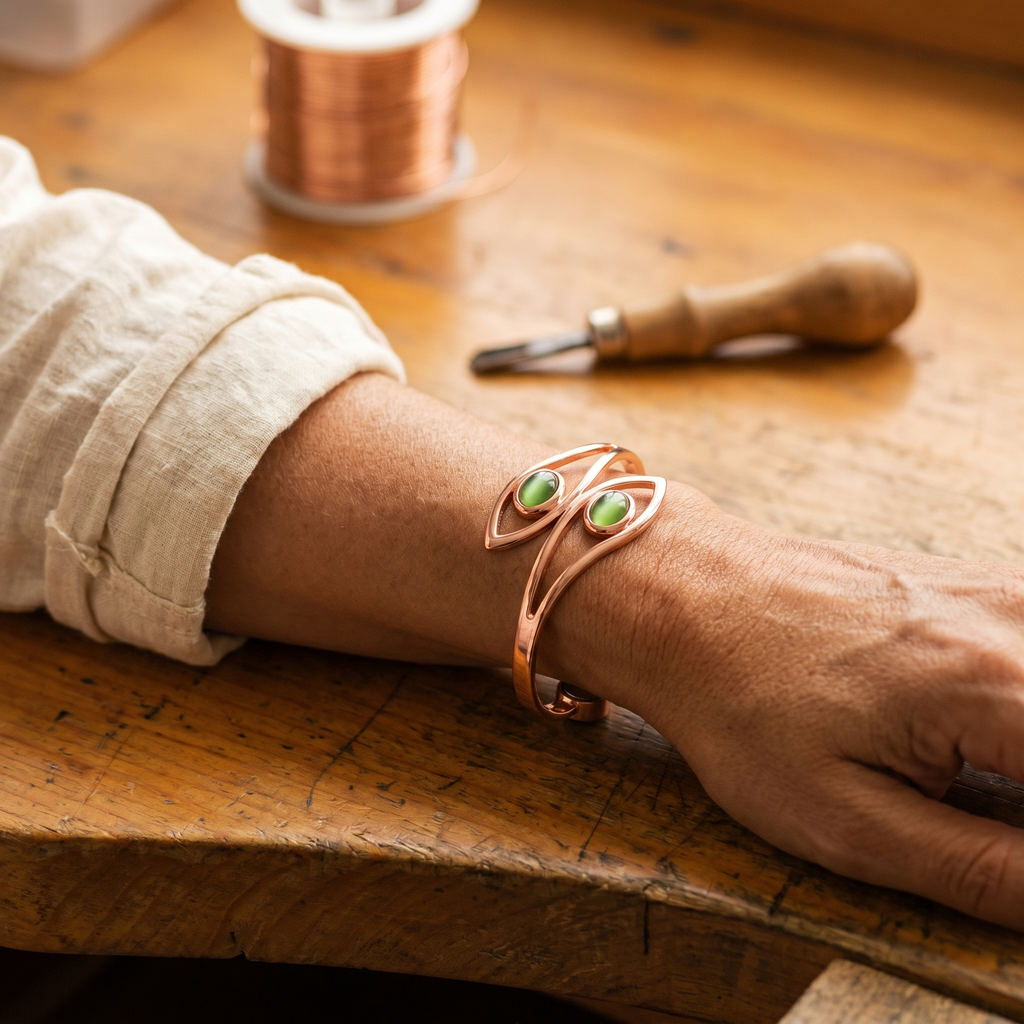 Calder's Opal Copper Bracelet