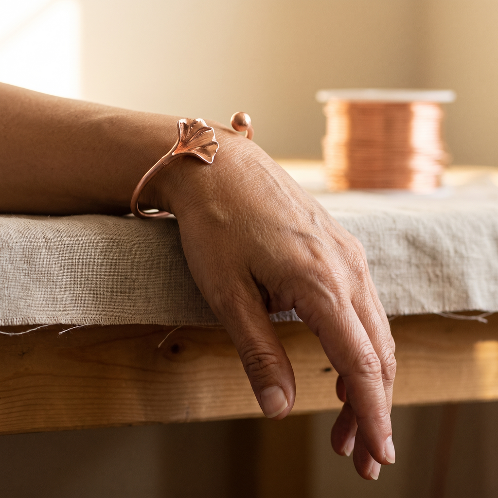 Calder's Shell Copper Bracelet