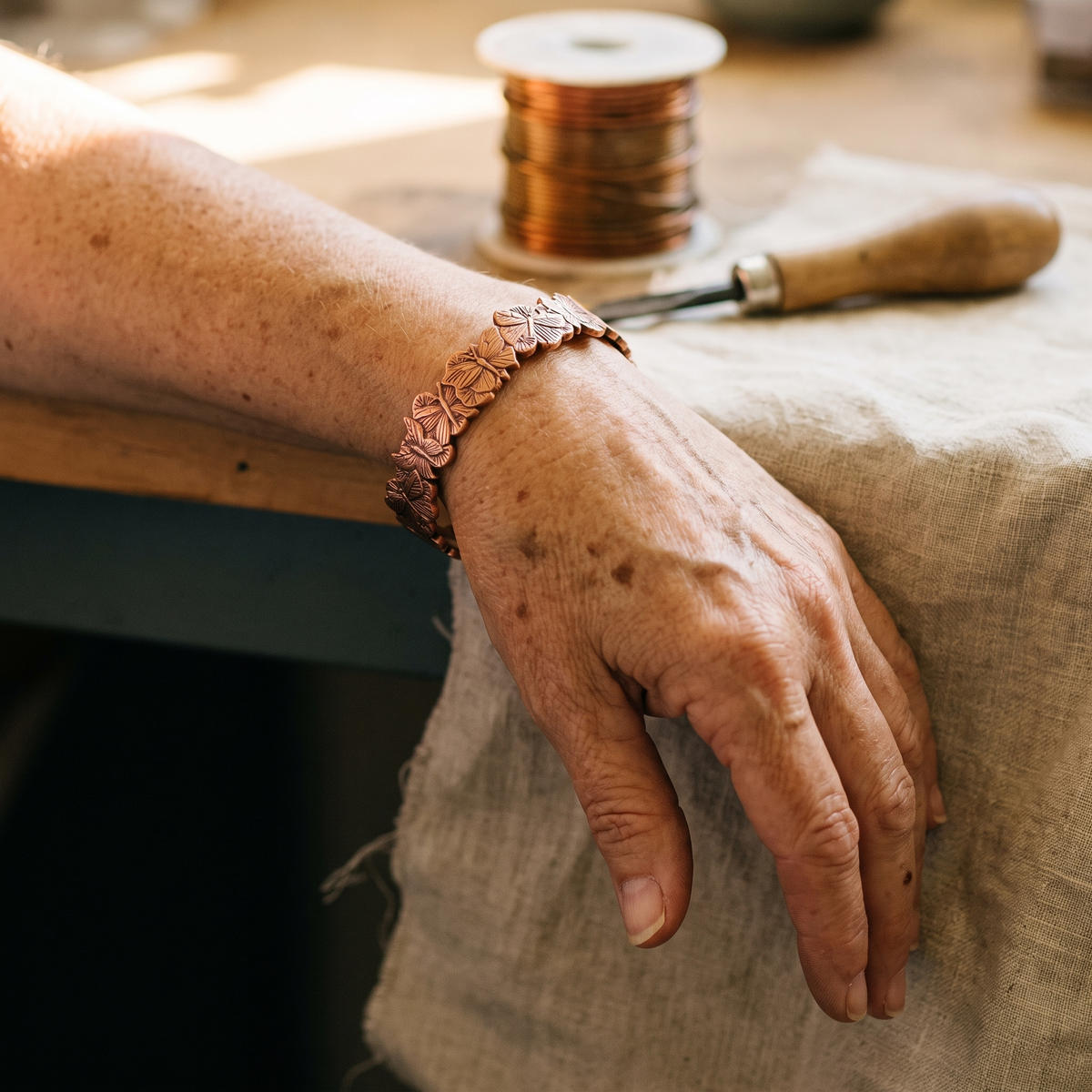 Calder's Sky Copper Bracelet