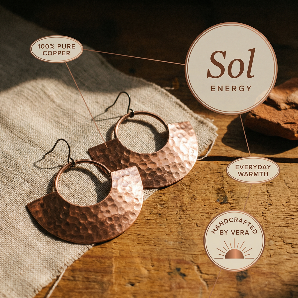 Calder's Sol Copper Earrings