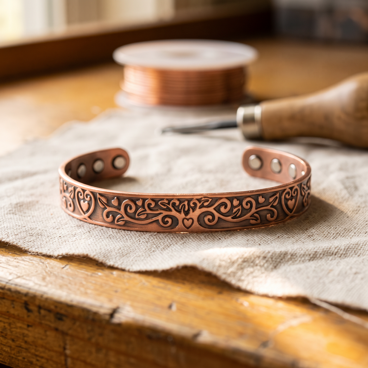 Calder's Tide Copper Bracelet