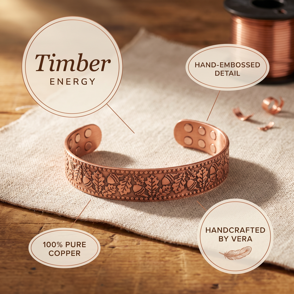Calder's Timber Copper Bracelet