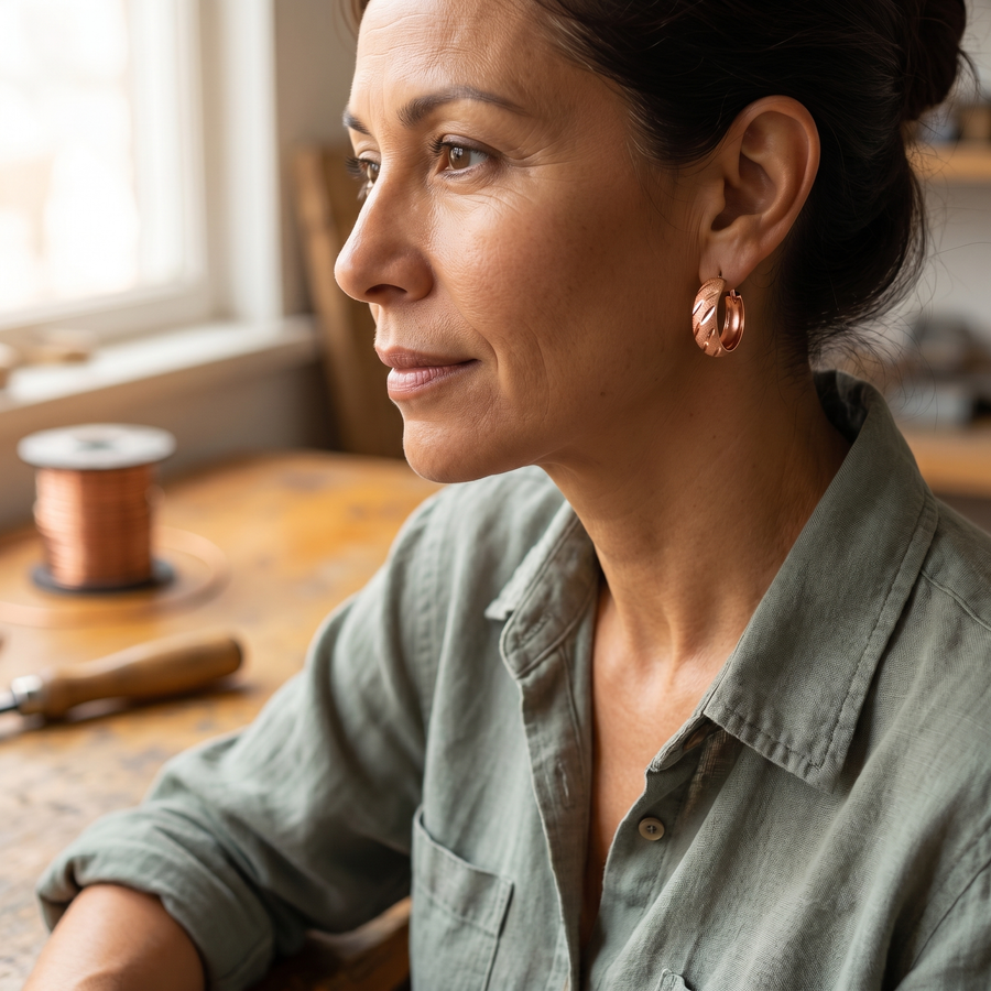 Calder's Vale Copper Earrings