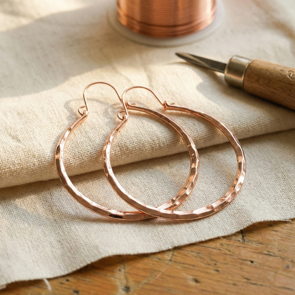 Calder's Willow Copper Earrings