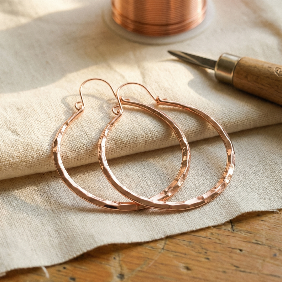 Calder's Willow Copper Earrings