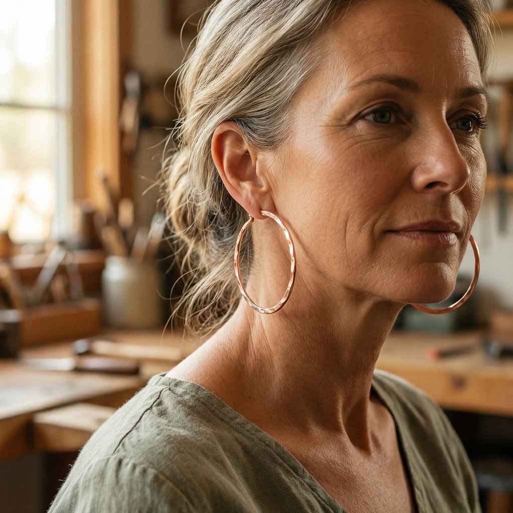 Calder's Willow Copper Earrings