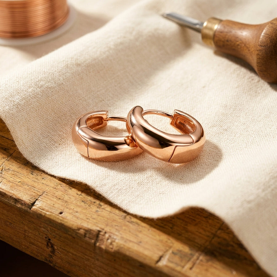 Calder's Linnet Copper Hoop Earrings