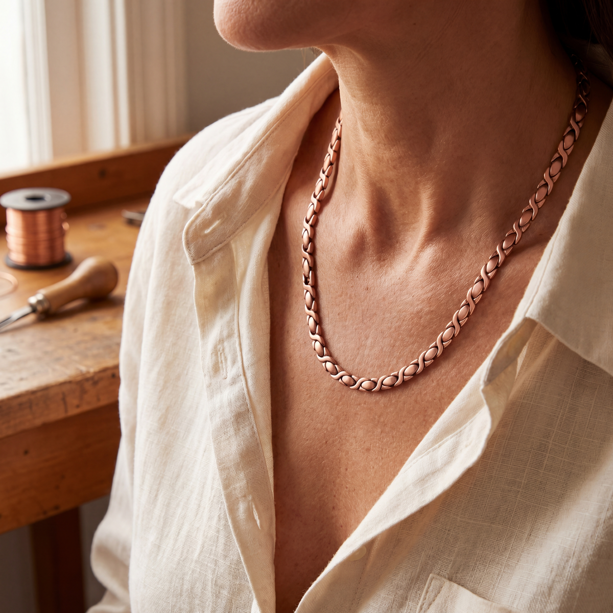 Calder's Cedar Copper Necklace