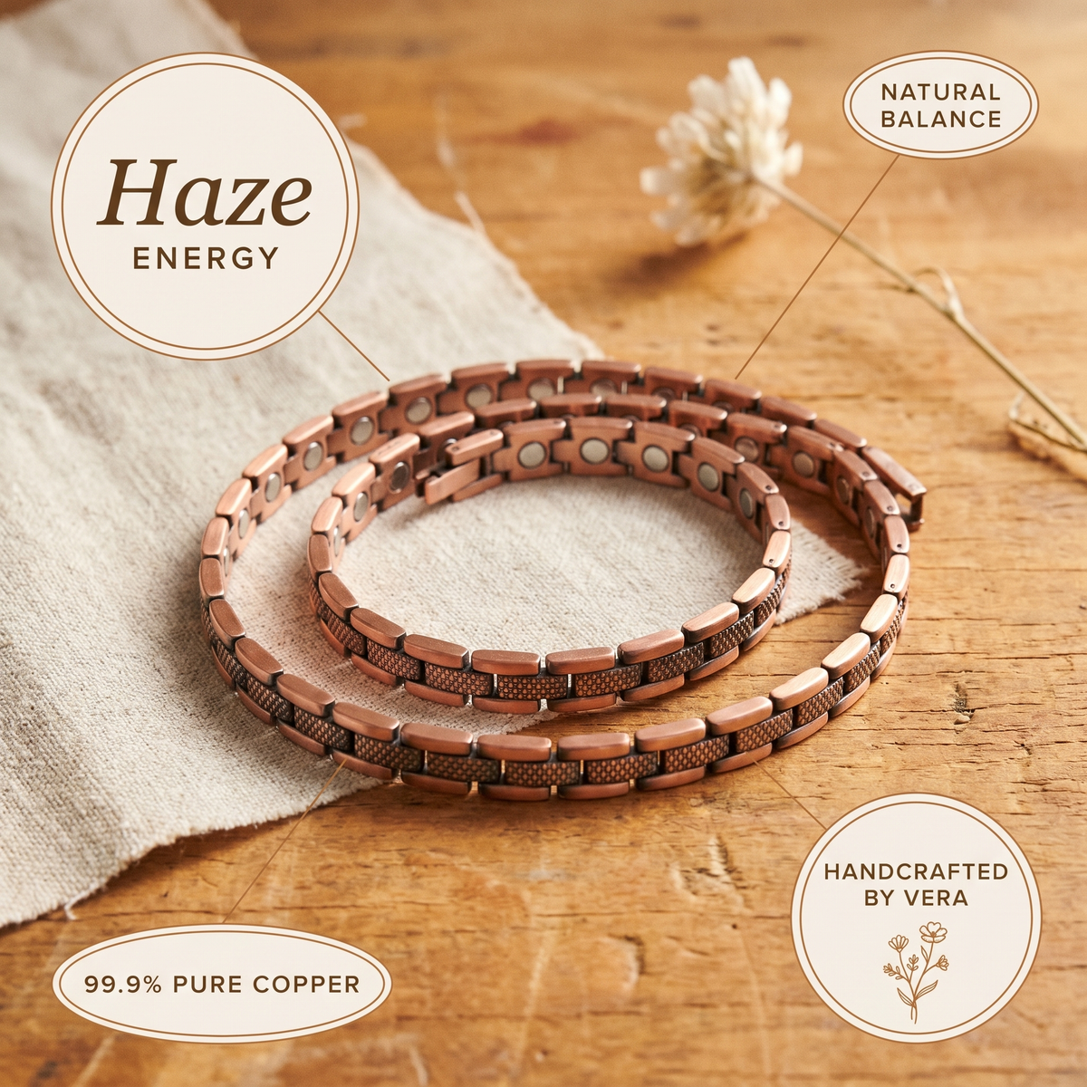 Calder's Haze Copper Necklace