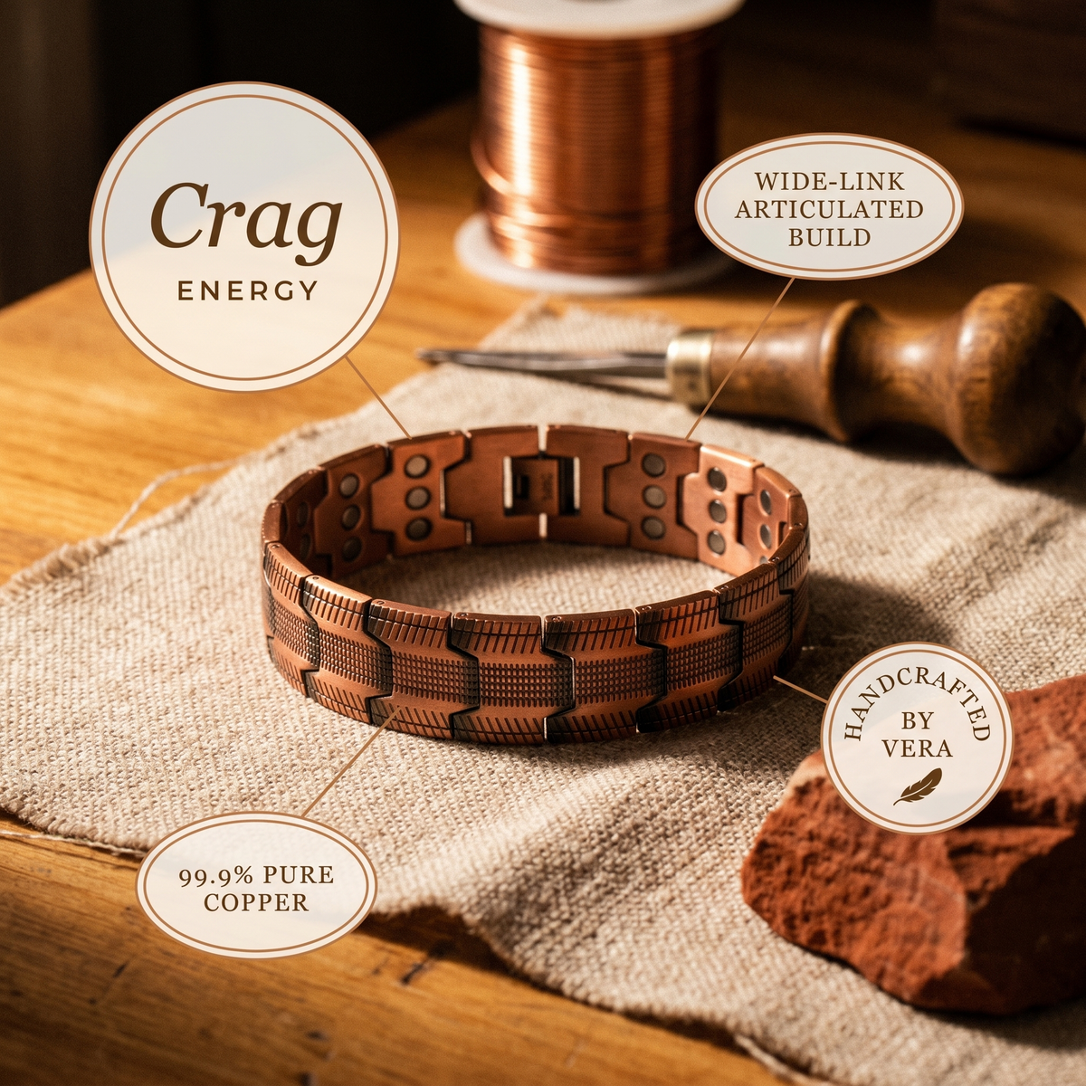 Calder's Crag Copper Bracelet