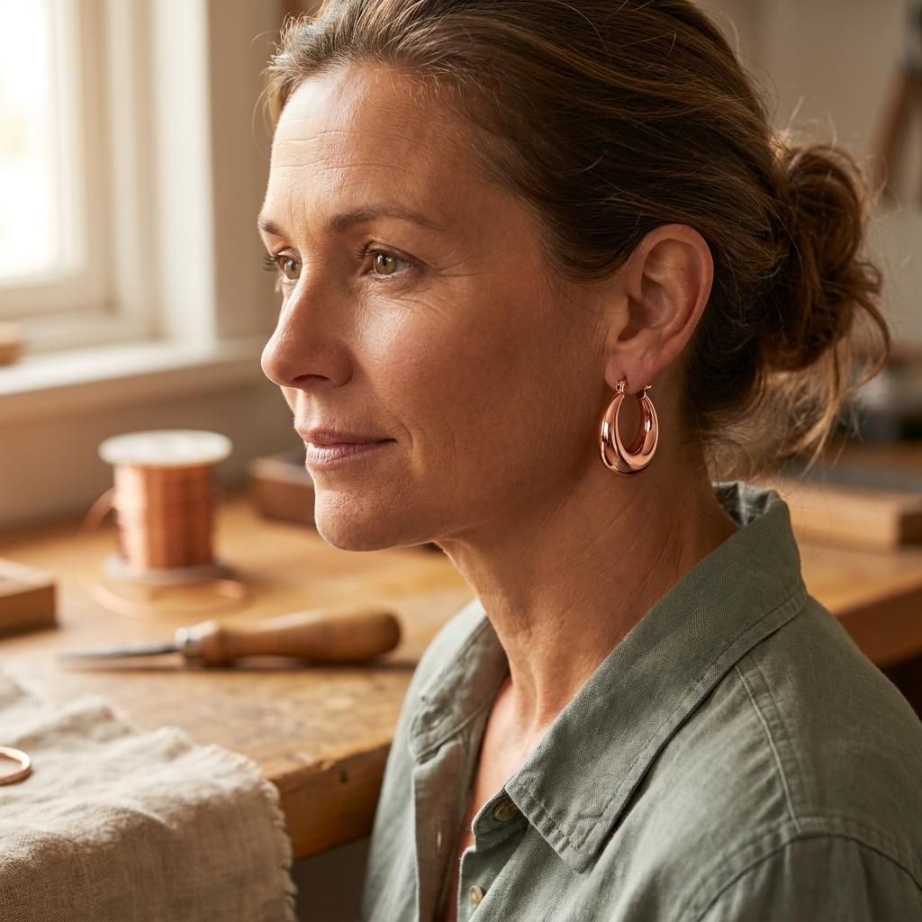 Calder's Marl Copper Earrings