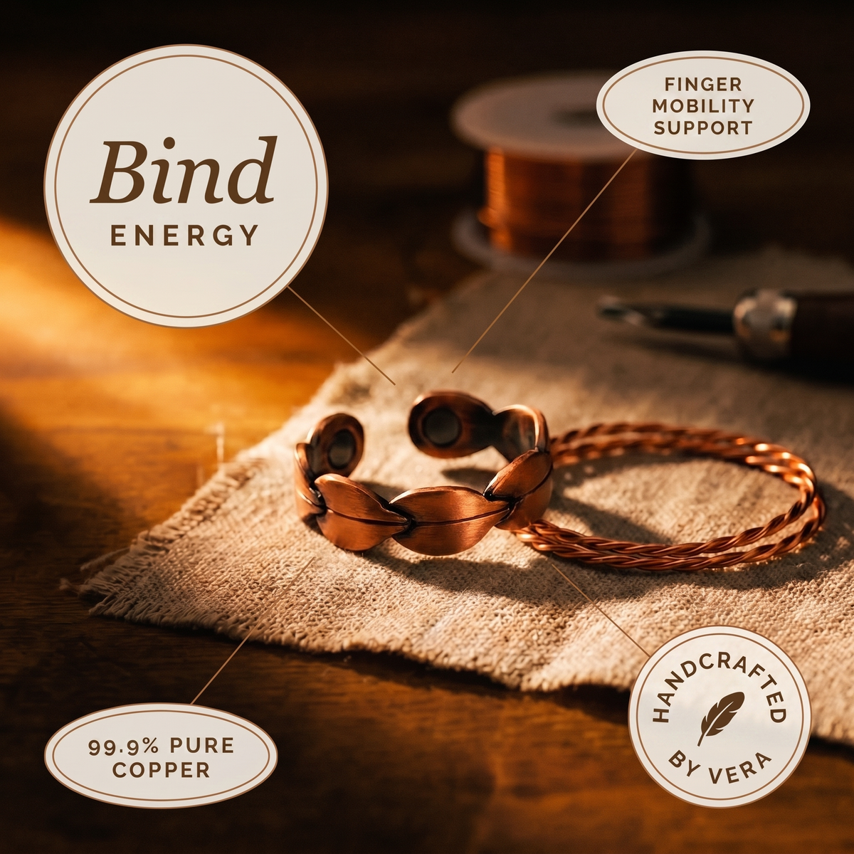 Calder's Bind Copper Ring