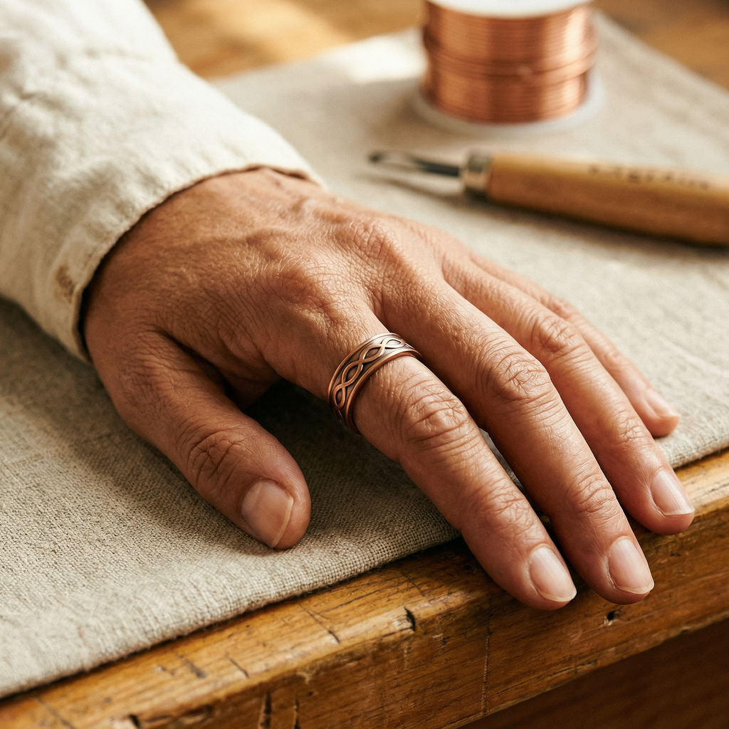 Calder's Char Copper Ring