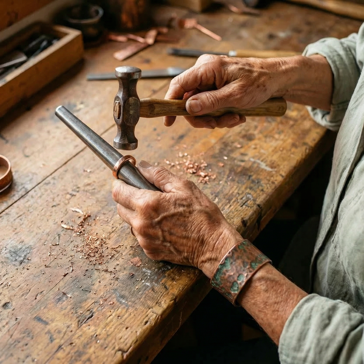 Calder's Tine Copper Ring